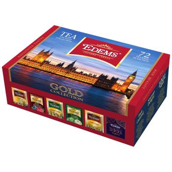 Набір чаю Edems GOLD COLLECTION 72 шт. 2 г - купить, цены на Эпицентр FOOD - фото 1