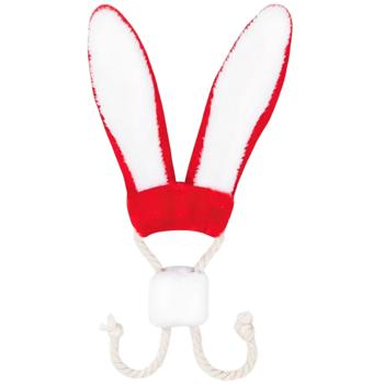 Игрушка для собак Pet Fashion Ушки зайца с шорохом и канатами 9х35см - купить, цены на MasterZoo - фото 1