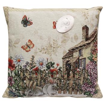 Provence Alicia Hut and Rabbits Decorative Pillow 45*45cm - buy, prices for MegaMarket - photo 1
