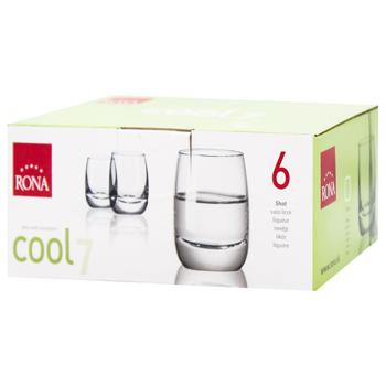 Стопки для водки Rona Cool 70 мл 6шт - купить, цены на AlcoHub - фото 1