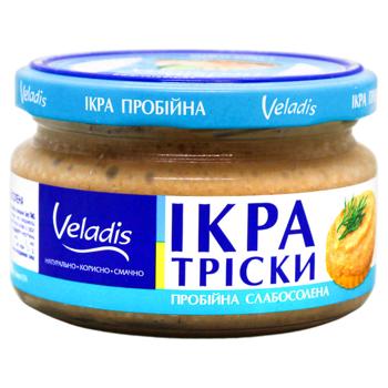 Veladis Lightly Salted Cod Caviar 180g