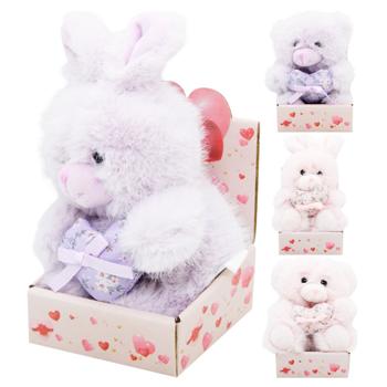 Teddy Bear Rabbit Toy with Heart 13cm C6308 - buy, prices for - photo 1