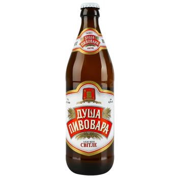 Dusha Pyvovara Light Beer 4.2% 0,5l - buy, prices for Auchan - photo 1