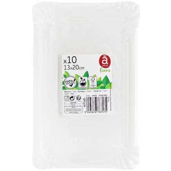 Actuel Cardboard Plates 13*20cm 10pcs - buy, prices for Auchan - photo 2