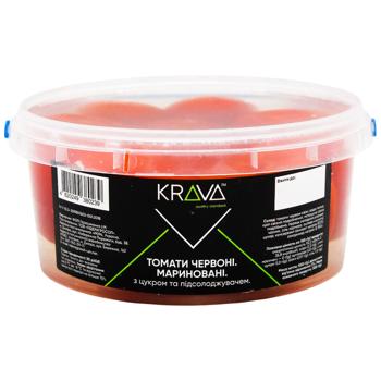 Томати Krava мариновані червоні 500г - купити, ціни на Епіцентр FOOD - фото 1