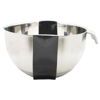 Чаша для змішування Lessner металева з силіконовою ручкою 22см 3,7л - купити, ціни на METRO - фото 2