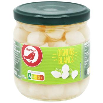 Auchan Onions in Wine Vinegar 380g - buy, prices for Auchan - photo 1