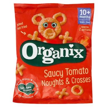 Снеки кукурудзяні Хрустики з томатами органічні (з 10місяців) 15г, Organix - купити, ціни на Grono - фото 1