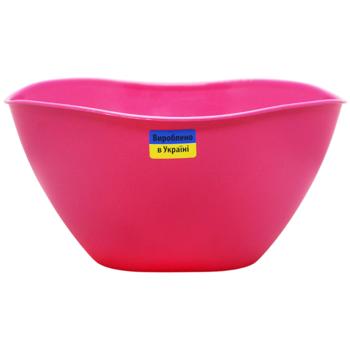 Миска-салатница Ekodeo Волна розовый 3л - купить, цены на Auchan - фото 2
