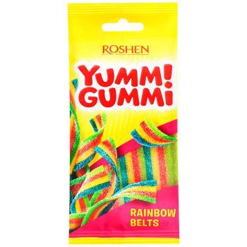 Цукерки Roshen Yummi Gummi Sour Belts 78г - купити, ціни на Cупермаркет "Харків" - фото 1