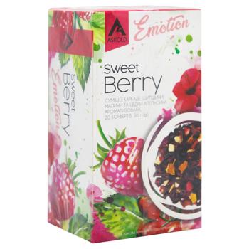 Чай Askold  Sweet Berry каркаде, шипшина, малина 20*1.8г - купити, ціни на За Раз - фото 3