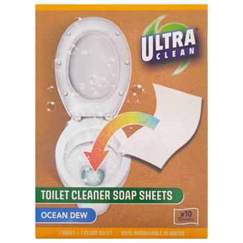 Ultra Clean Toilet Soap Sheets 10pcs