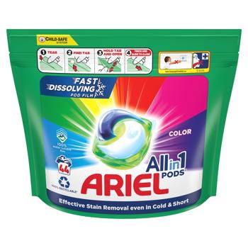 Капсулы для стирки Ariel Pods All-in-1 Color 44шт - купить, цены на Идеал - фото 2