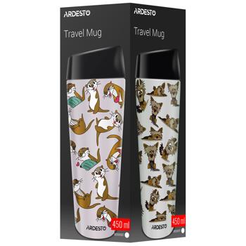 Ardesto Coffee Time Yorkie Thermo Mug Beige 450ml - buy, prices for MegaMarket - photo 2