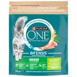 Корм сухий Purina One Indoor з індичкою для домашніх котів 750г