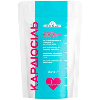 Сіль морська Salute di Mare Light харчова зі зменшеним вмістом натрію 750г - купити, ціни на КОСМОС - фото 1