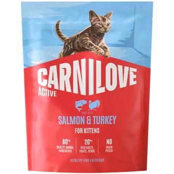 Корм сухой Carnilove Active с лососем и индейкой для котят 400г - купить, цены на MasterZoo - фото 1