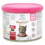 Pet Chef Wet Food with Beef for Cats 200g