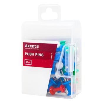 Axent Colored Push Pins 50pcs