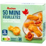 Слойки Auchan мини замороженные 50шт 480г