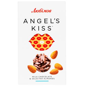 Цукерки Любімов Angel's kiss молочний шоколад з мигдалем 100г - купити, ціни на - фото 2