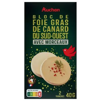 Фуа-гра Auchan утиная 80г