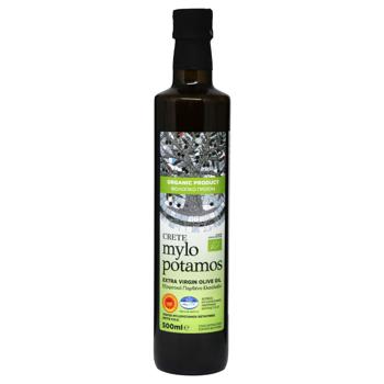 Олія оливкова Mylopotamos 0,5л органік скл. (Греція) - купить, цены на КОСМОС - фото 1