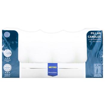 Свечка Metro Professional белая 78х150мм 4шт - купить, цены на METRO - фото 3