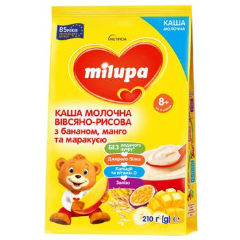 Milupa Oat and Rice Milk Porridge with Mango Banana and Passion Fruit 210g - buy, prices for - photo 1