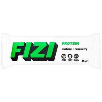 Fizi Matcha-Raspberry Protein Bar 45g