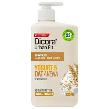 Крем-гель для душу Dicora Urban Fit Протеїновий йогурт та овес 825мл - купити, ціни на Таврія В - фото 1