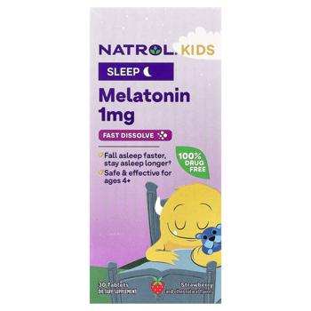 Melatonin Natrol strawberries with cream from 4 years 30pcs Usa - buy, prices for Biotus - photo 2