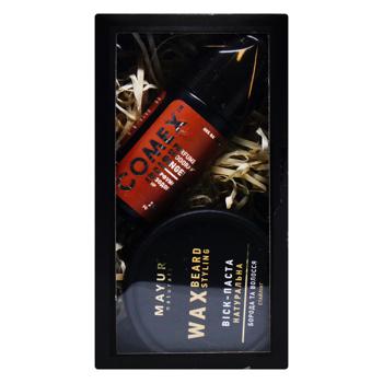 Mayur Wax Beard Styling 50ml and Ginger Deodorant 50ml Men's Gift Set - buy, prices for - photo 3