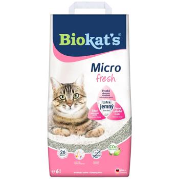 Biokat's Micro Fresh бентонітовий наповнювач 6 л - з ароматом - купити, ціни на MasterZoo - фото 1