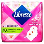 Прокладки гигиенические Libresse Ultra Natural с алоэ и ромашкой 10шт