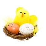 Decoris Chicken with Eggs in Nest Decoration 4pcs