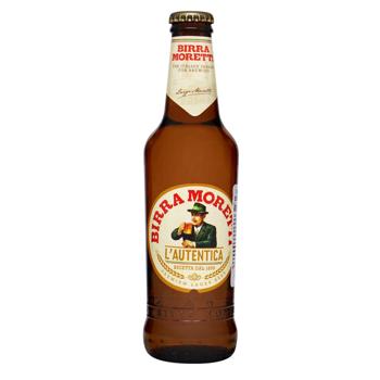 Birra Moretti Lager Beer 4.6% 0.33l - buy, prices for COSMOS - photo 1