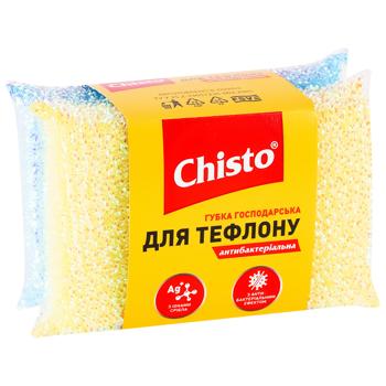 Chisto Antibacterial Kitchen Sponges for Teflon 2pcs - buy, prices for - photo 1