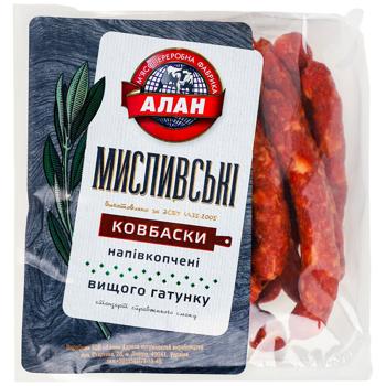 Колбаски Алан Охотничьи полукопченые высший сорт - купить, цены на Эпицентр FOOD - фото 1