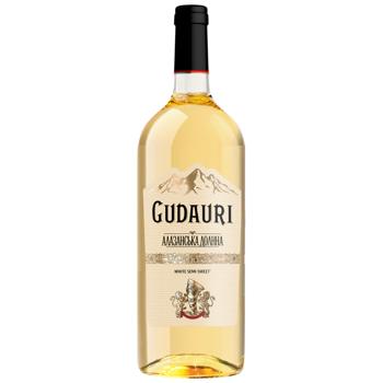 Wine Gudauri Alazani valley 9-13% 1000ml glass bottle - buy, prices for Torba - photo 1