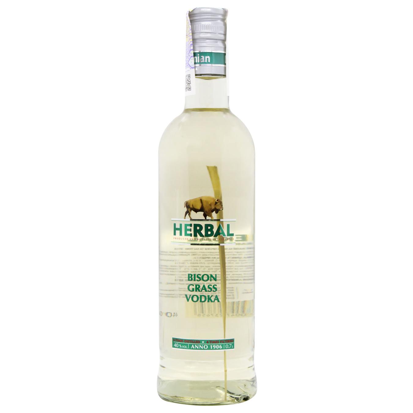 Водка Herbal Bison Grass Vodka 40% 1л - сравните цены в супермаркетах рядом  с вами