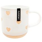 Чашка Ardesto Heart AR3030 420мл біла кераміка
