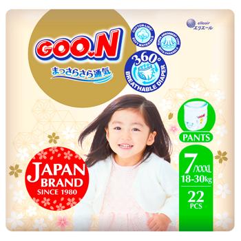 Goo.N Premium Soft Diapers-Panties 7 18-30kg 22pcs