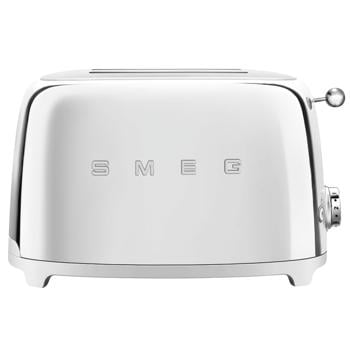 Тостер Smeg 50х электрический на 2 тоста серебряный