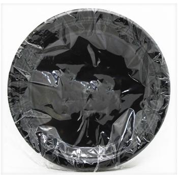 Тарелка Auchan Премиум черная 220мм 6шт - купить, цены на Auchan - фото 1