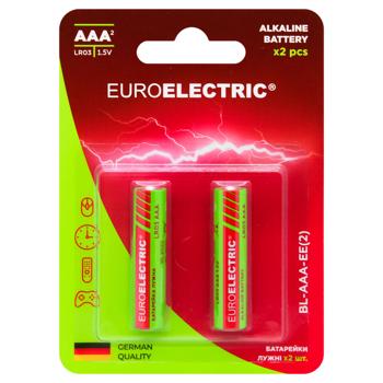 Euroelectric AАA LR03 1.5V Alkaline Batteries 2pcs - buy, prices for EKO Market - photo 1