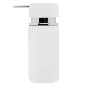 Round soap dispenser white