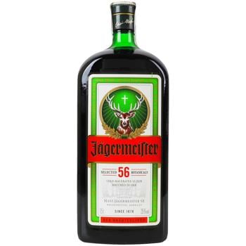 Лікер Jagermeister 35% 1,5л - купити, ціни на METRO - фото 1