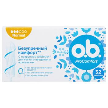 O.B.® Pro Comfort Normal Tampons 32pcs - buy, prices for COSMOS - photo 4
