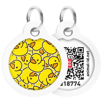 Waudog Superman Smart ID Round Address Tag with QR Passport for Dogs and Cats 3cm - buy, prices for Auchan - photo 1